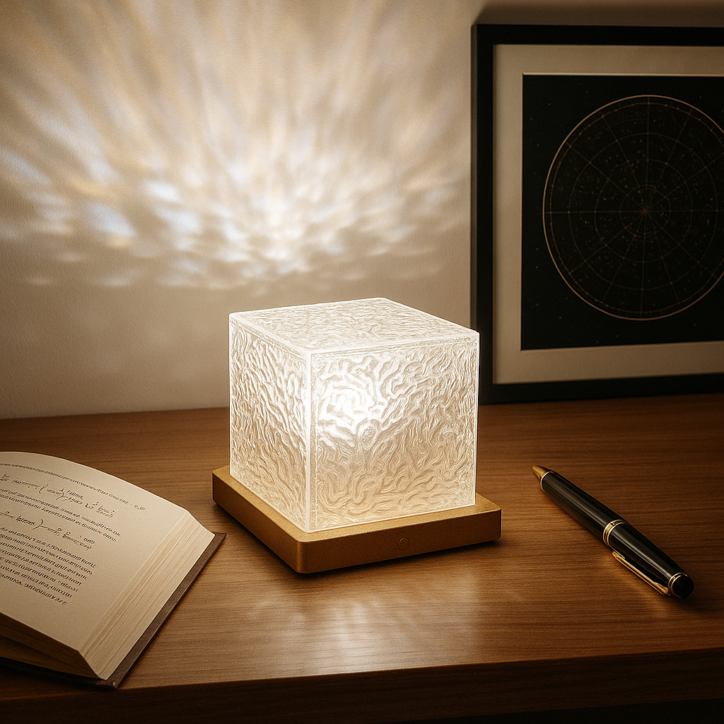 Explora el Universo lámpara aurora blanco