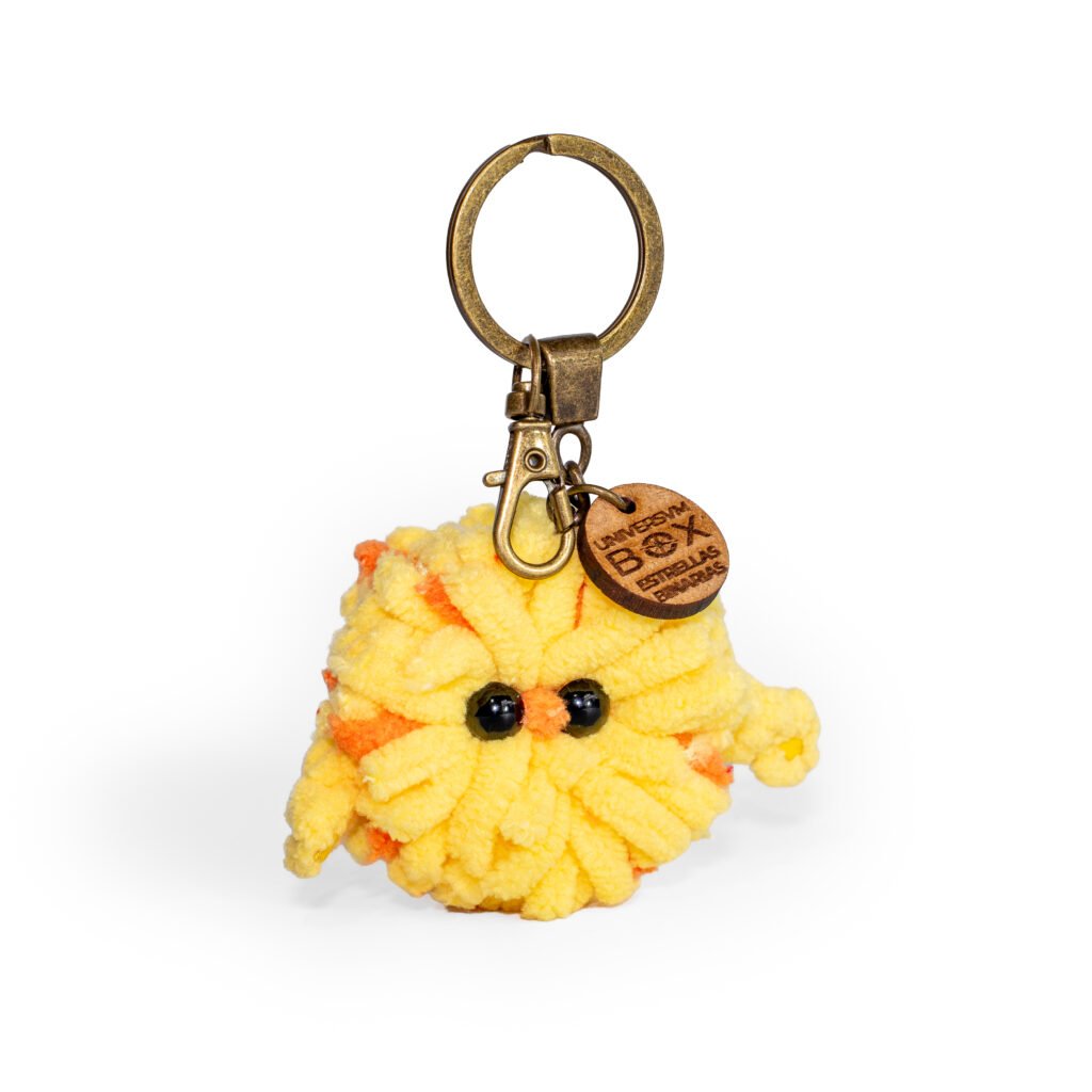 llavero binarias amarilla 1