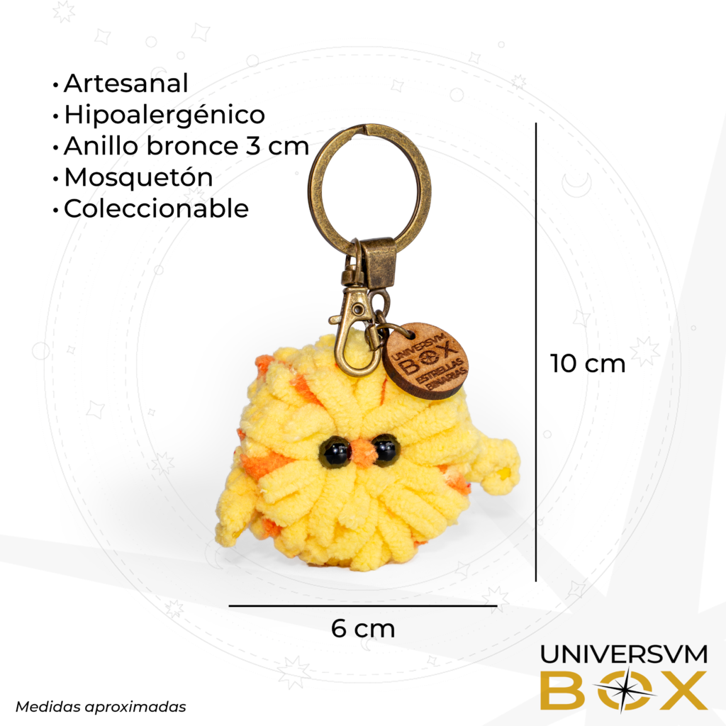 llavero binarias amarilla 1 caracteristicas