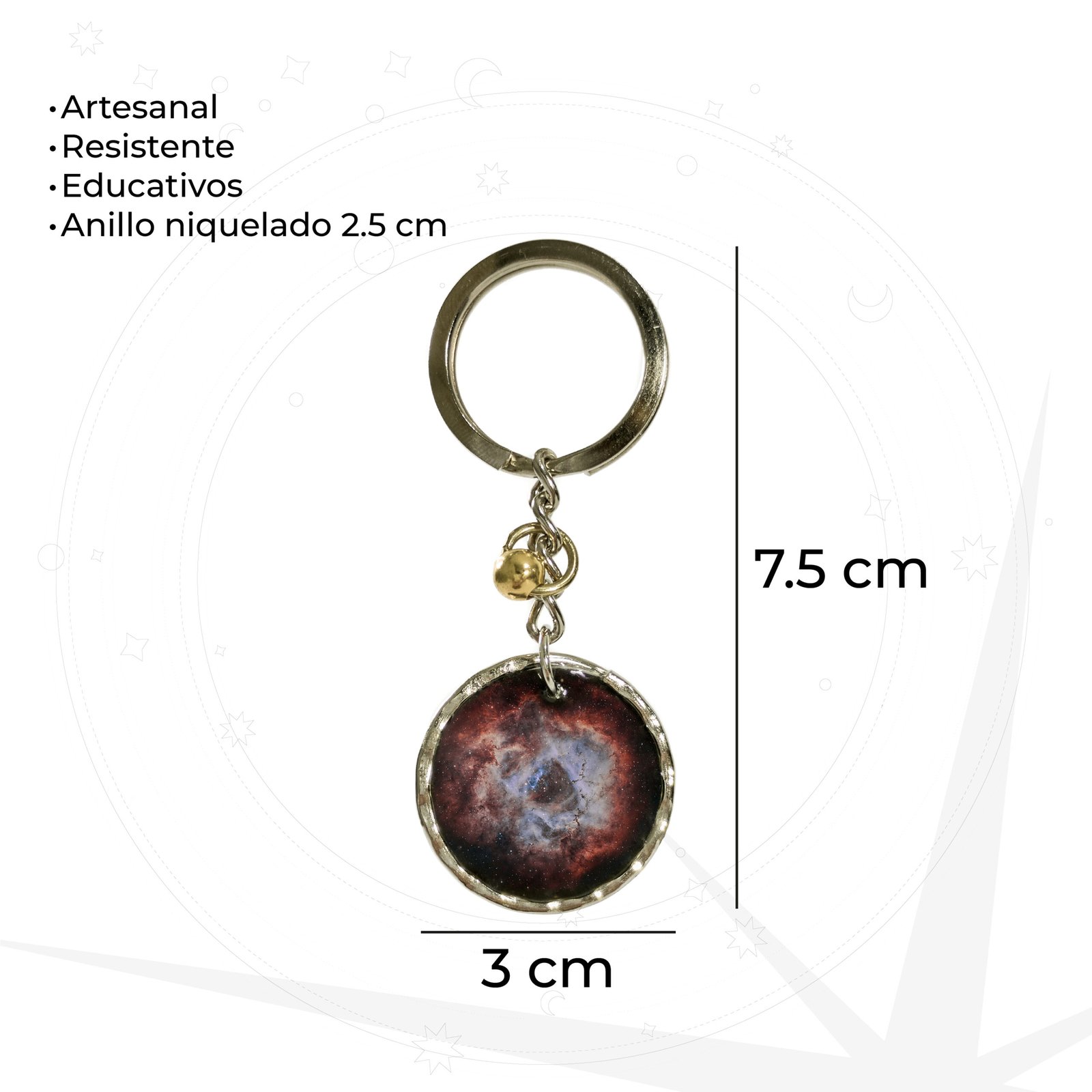 llavero resina rossetta 2