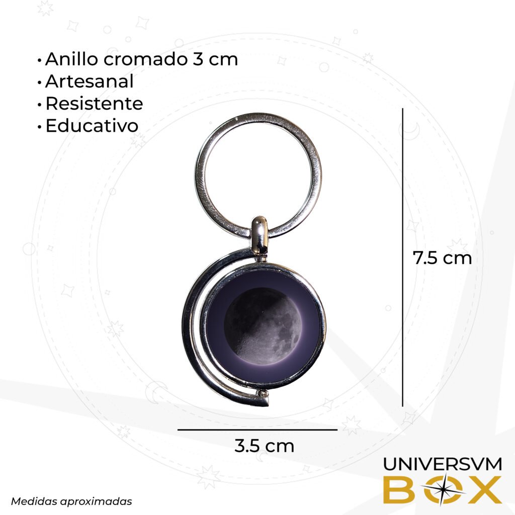 Universo en Miniatura llavero cosmico moon 2